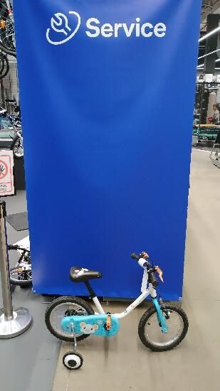 Bicicletă 14" 100 Arctic - produs resigilat - (SecondHand) Decathlon