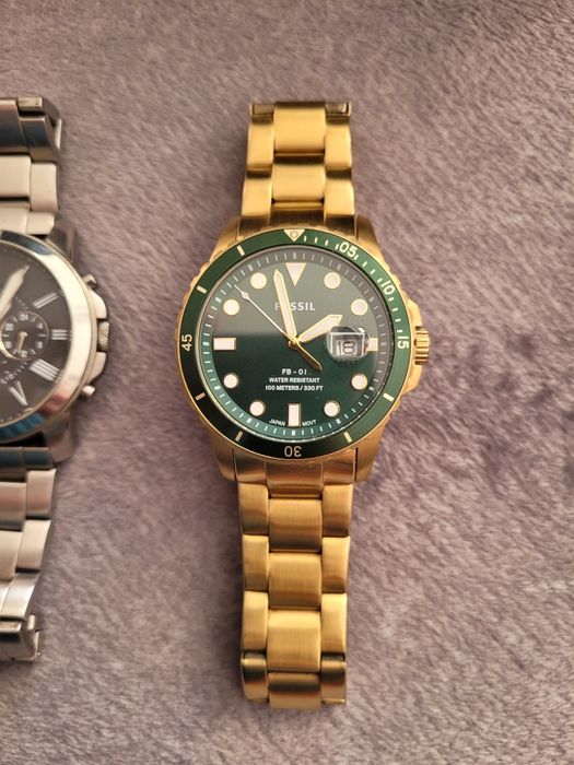 Doua ceasuri fossil quartz