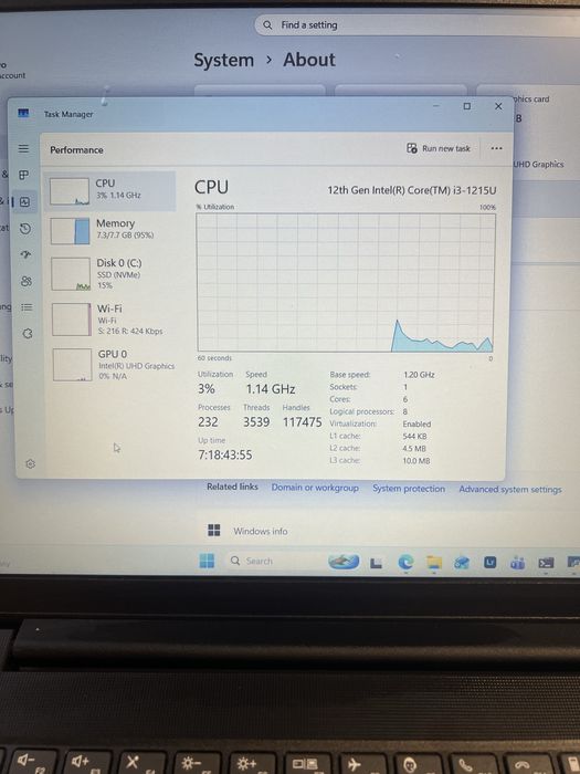 Lenovo V15 G3 I3- 125U / SSD Nvme 512GB