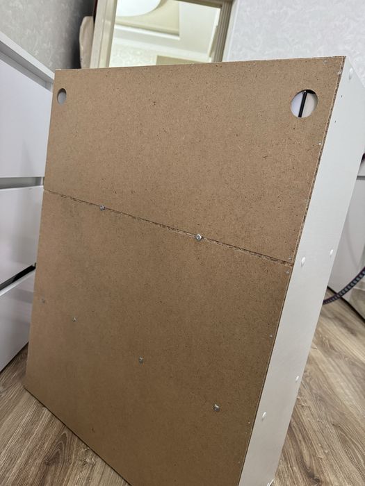 Стеллаж деревянный белый