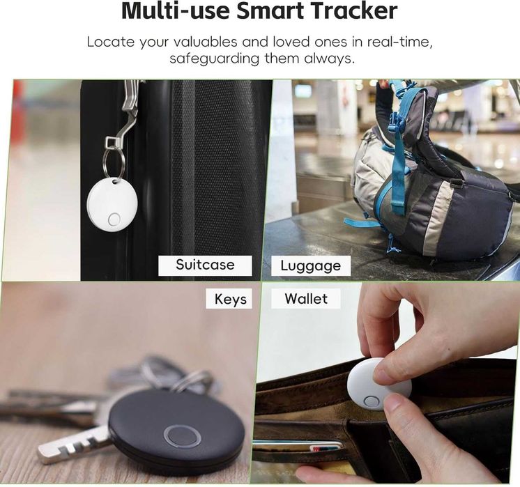 Етикети за проследяване, пакет от 2, интелигентно намиране на предмети