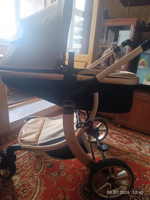 Продам Коляску универсальную 2 в 1 AIMILE Elite, золотой, бежевый