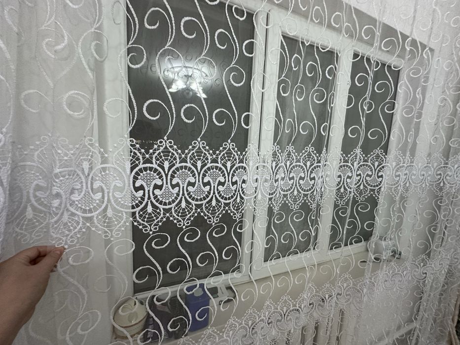 Тюль с шторами в зал
