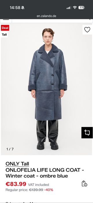 Cojoc lung Only imitatie de piele