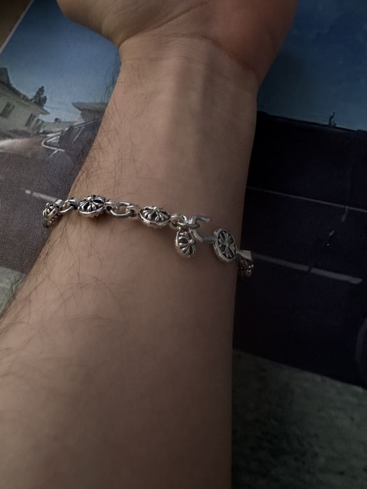 Pachet lant+ bratara Chrome Hearts