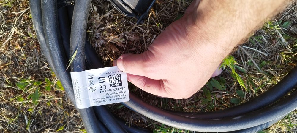 Кабел зарядно type 2 3ф 32А