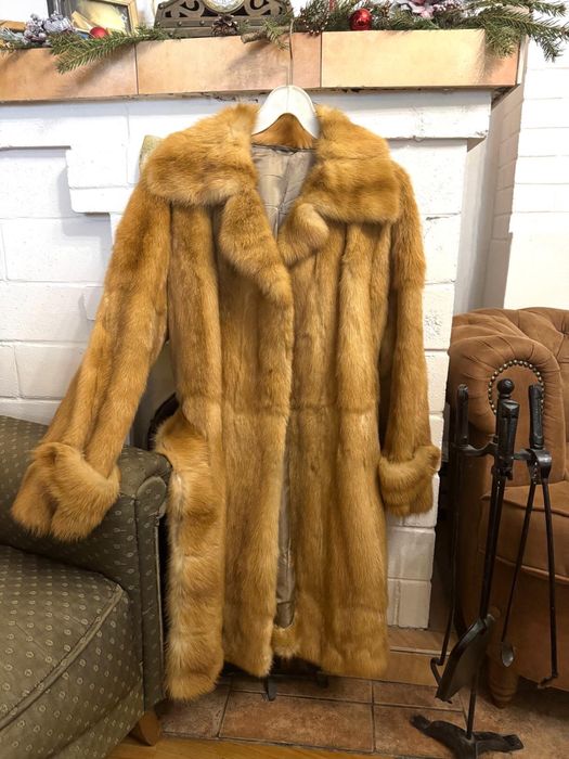 Blana naturala de nurca vintage marimea L