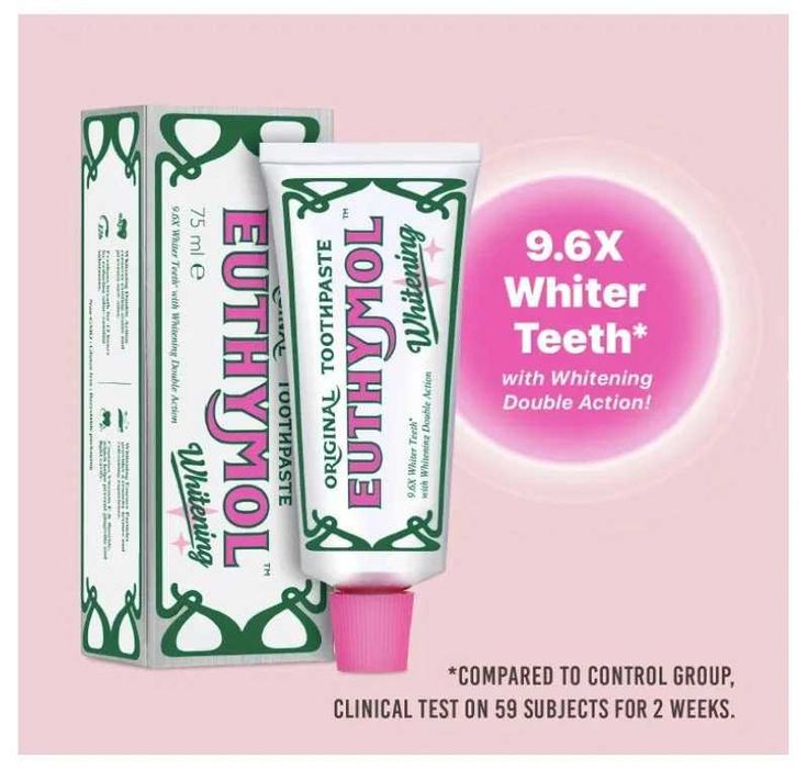 Отбеливающая зубная паста Euthymol Whitening Toothpaste! Made in Korea