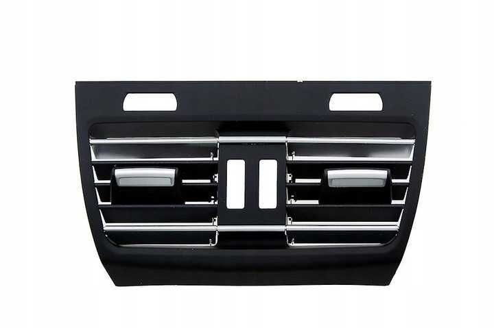 Заден централен въздуховод за BMW 7 F01/F02 2008 - 2015 Черен с хром