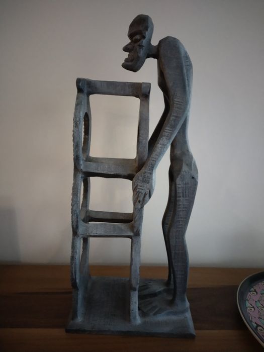 Дървена поставка за вино от Индонезия