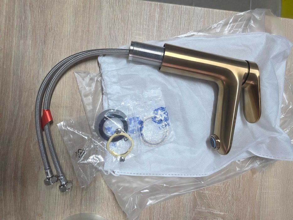 Duravit Wave - Baterie lavoar, bronz periat WA1020002004