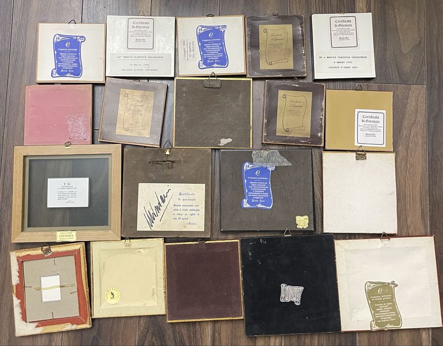 Tablouri cu foita de aur si argint