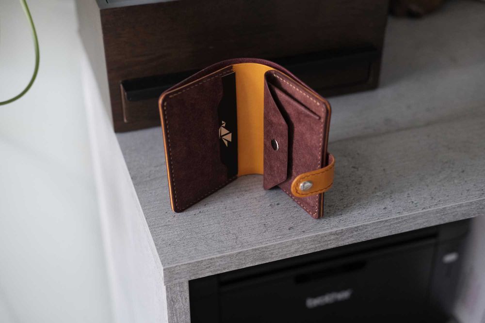 Кожен портфейл ръчна изработка от естествена кожа