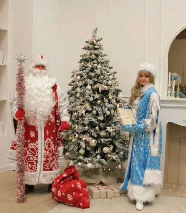 Дед Мороз и снегурочка / Qor bobo va qorqiz yangi yilga