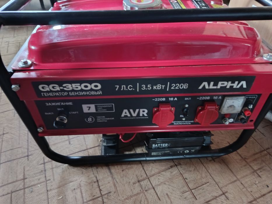 Продам бензогенератор 3,5 киловатт