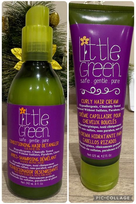 Спрей и крем за коса Little Green - 0+ месеца