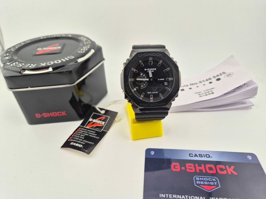 Ceas Sport Casio G shock GM 2100n 2aer, full black  Metal .Nou, Garantie 2 ani