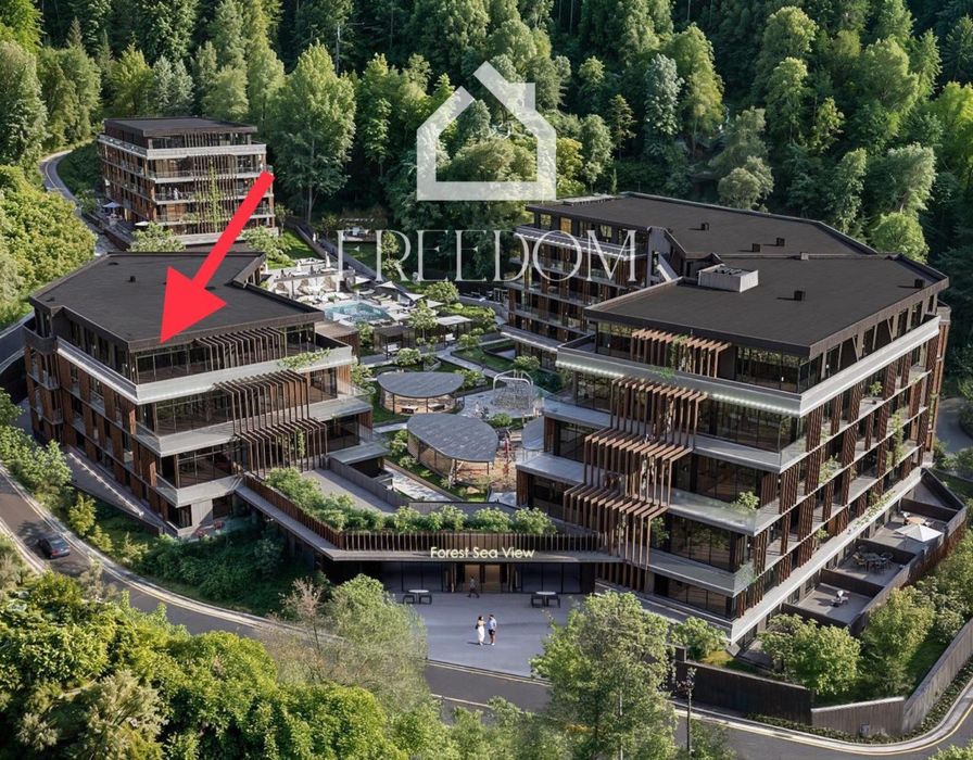 Тристаен апартамент в Forest sea view, затворен комплекс, 226 000€