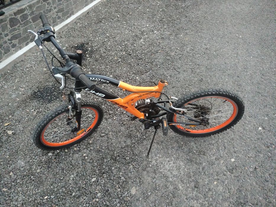Bicicleta copii DHS de 20' cu suspensie fata/spate  și 18 viteze
