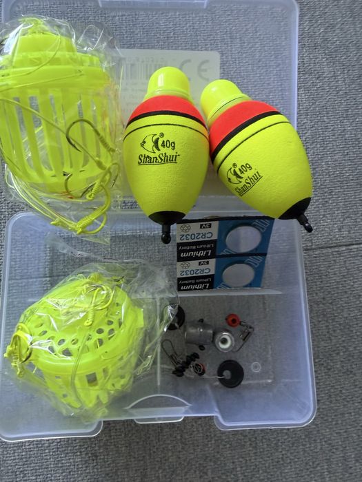 Montură pescuit cu LED pentru crap și novac – set complet