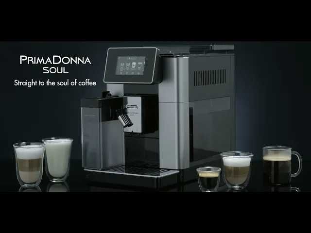 Кофемашина DeLonghi ECAM610.55SB PrimaDonna SOUL бонус DeLonghi стакан