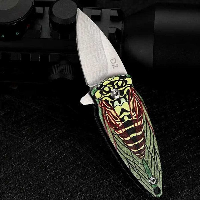 Briceag Mini Cicada, automat, Breloc cheie