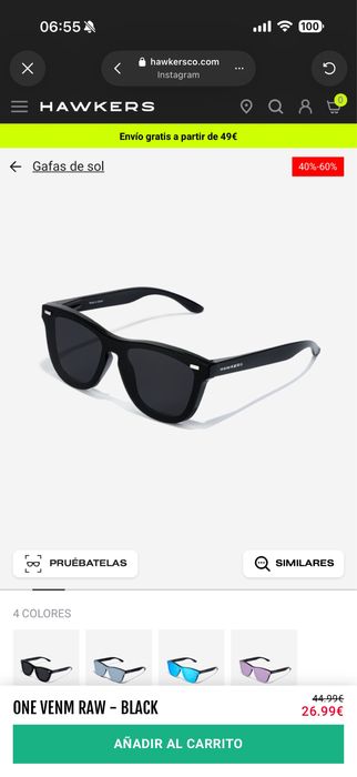 Vand ochelari Hawkers One Venm Raw Black