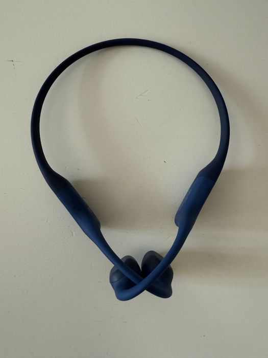 Casti audio waterproof Shokz - Aeropex - unisex, culoarea Blue Eclipse