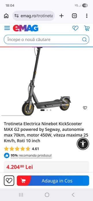 Ninebot Max de vanzare