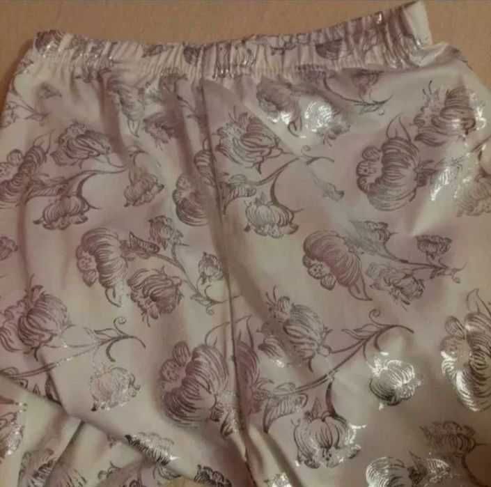 Colant floral argintiu