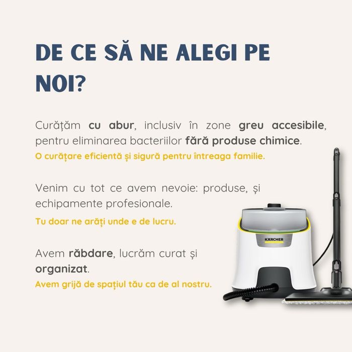 Pachet Igienizare Baie - Cu Abur