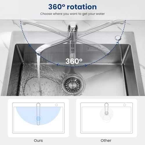 Нов Кухненски смесител CECIPA 360° хром неръждаема стомана кран мивка баня кухня
