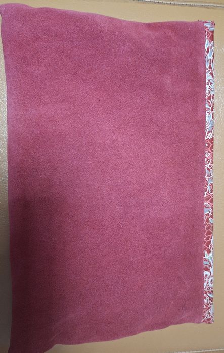 Plic /handmade din piele naturală intoarsă (velur)