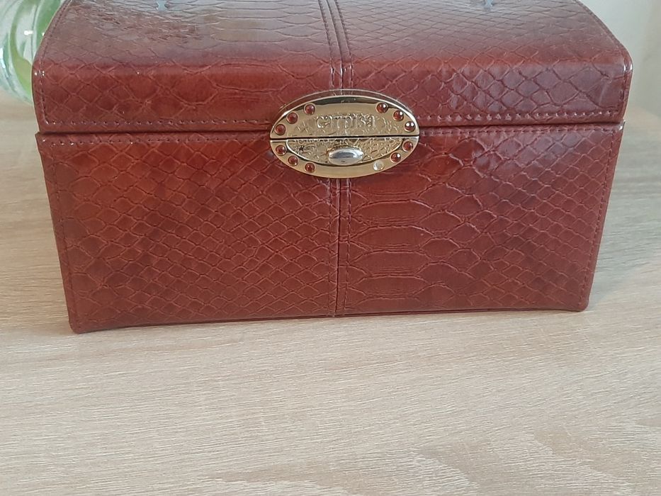 Casetă Bijuterii CARPISA Model Snake Skin, Etajată, cu inchidere