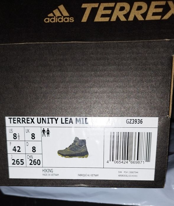 Adidas:Terrex.Unity Lea Mid.42.номер.