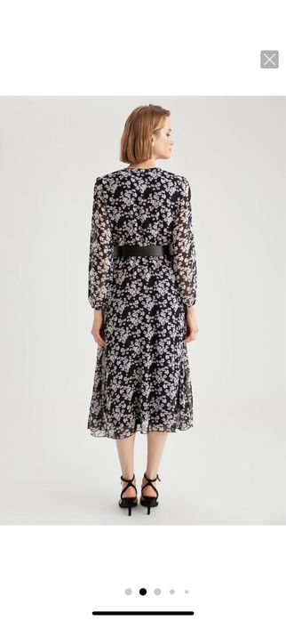 Rochie midi cu model DeFacto