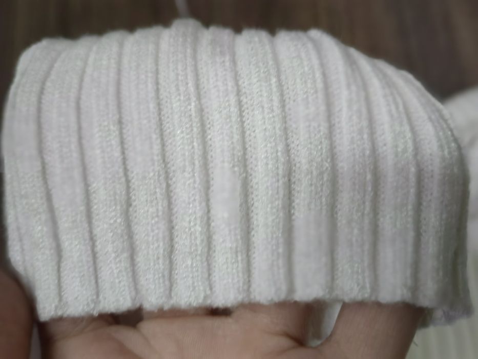 CALLIOPE зимна бяла рокля с паднали рамене