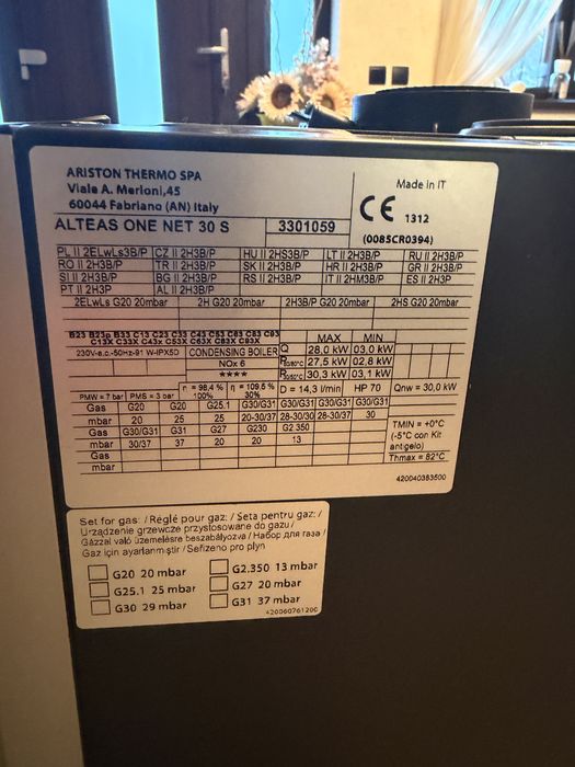 Centrală termică ARISTON GEMIUS ONE