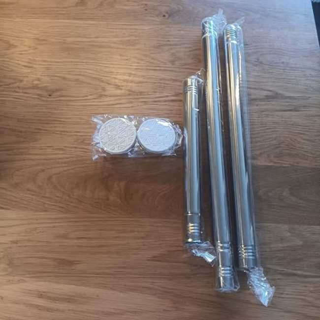 НОВИ! Телескопични корнизи за баня, различни размери и цветове