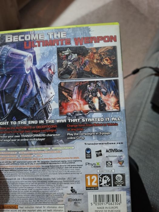 Transformers war for cybertrone xbox 360