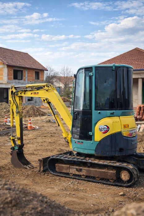 Închiriez miniexcavator YANMAR 3.5T – săpături, fundații, canalizări