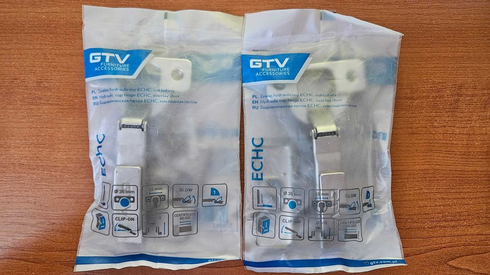 Set 2 balamale aplicate GTV ECHC hidraulice cu amortizare clip-on noi