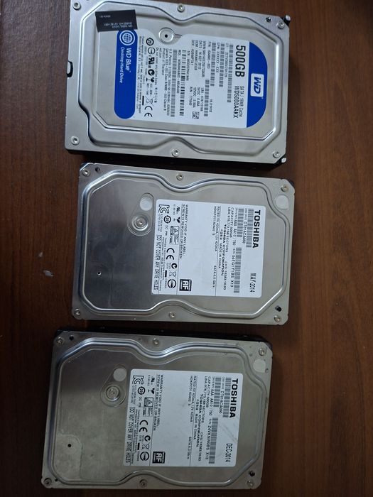 Жёсткие  диски, 500 гб