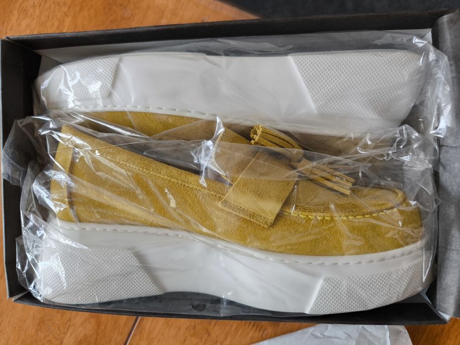 Лоферы натуральная замша