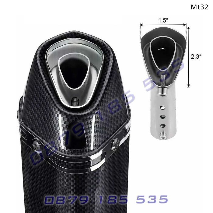 Ауспух AKRAPOVIC спортно гърне мотор 300 мм 30см акрапович накрайник