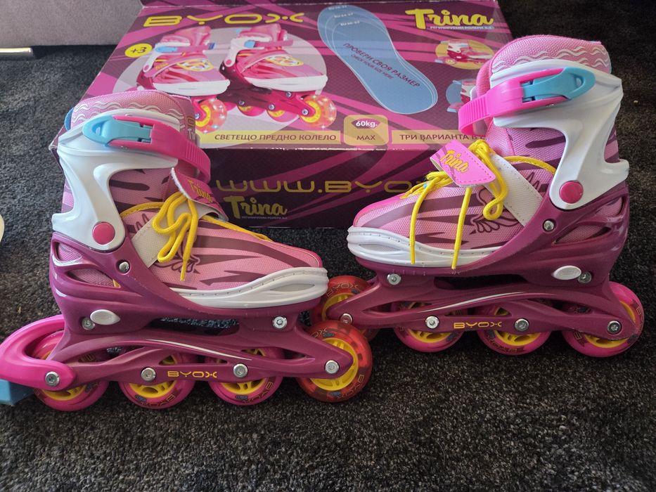 Детски кънки - ролери Byox Trina за момиче, номер 34-37