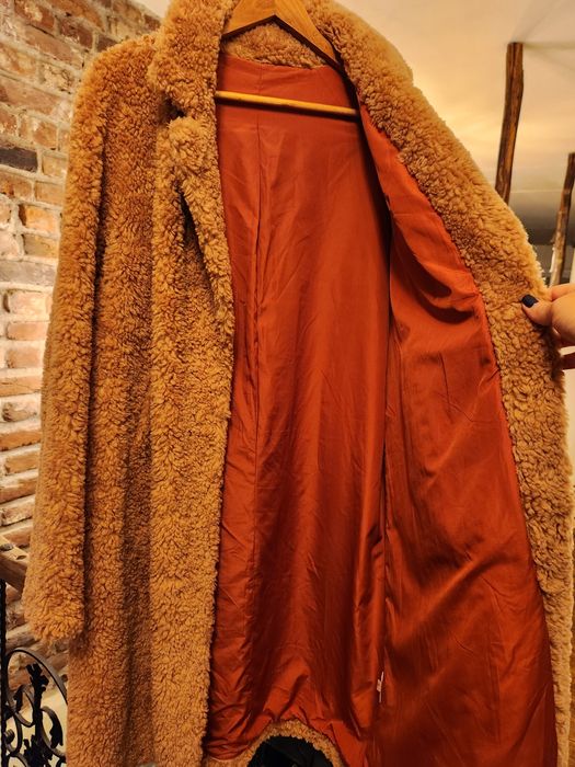 Палто от естествена вълна Лама