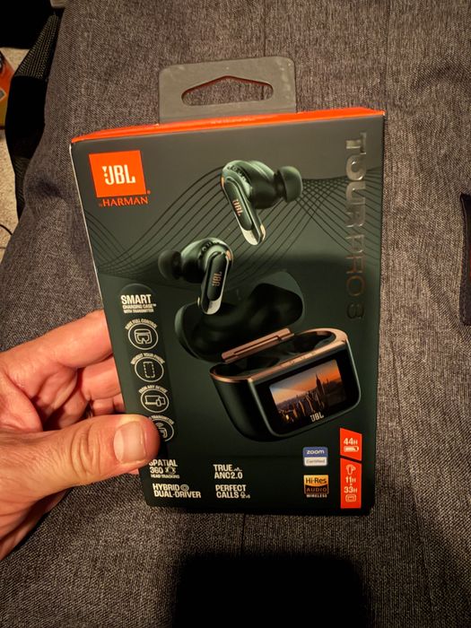 Casti JBL Tour Pro 3, True Wireless, Bluetooth, In-Ear, Microfon, Noise Cancelling, negru
