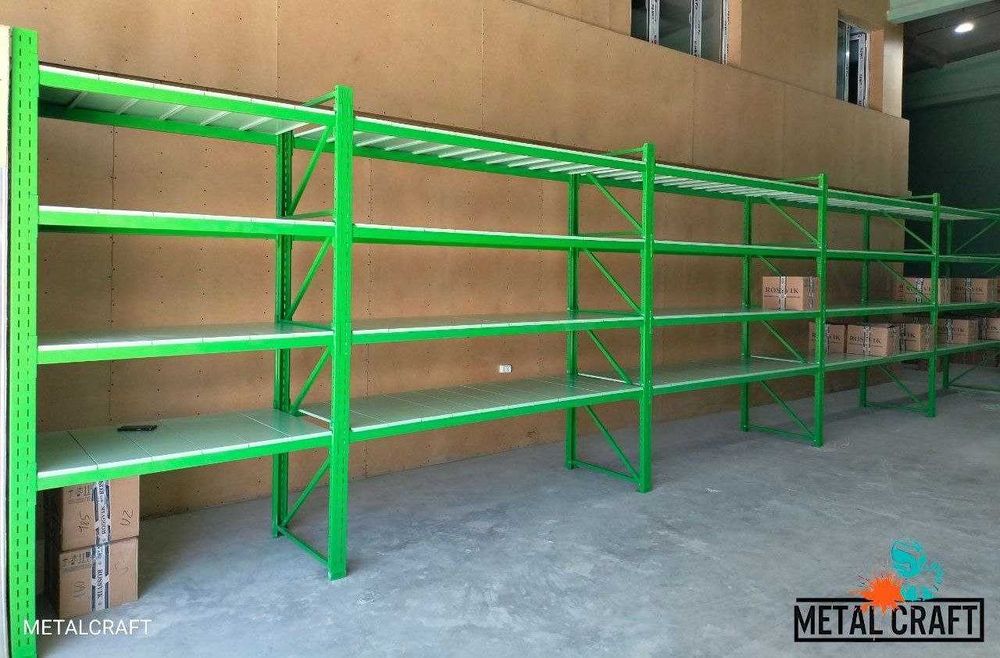 Стеллаж складской среднегрузовой с балками и настилом | METALCRAFT