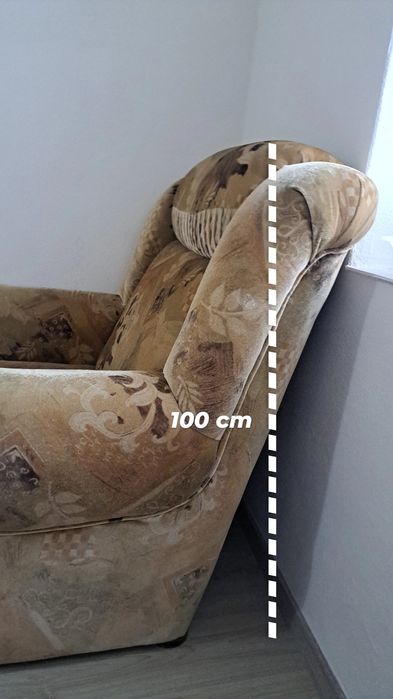 Fotoliu extensibil tapițat